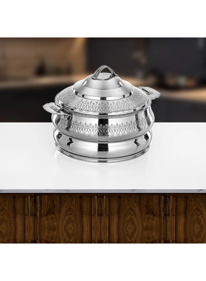 Almarjan Hot Pot Set 3 Pieces Silver - Image 3